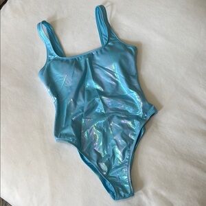 Aerie Shimmering Blue One-Piece Swimsuit